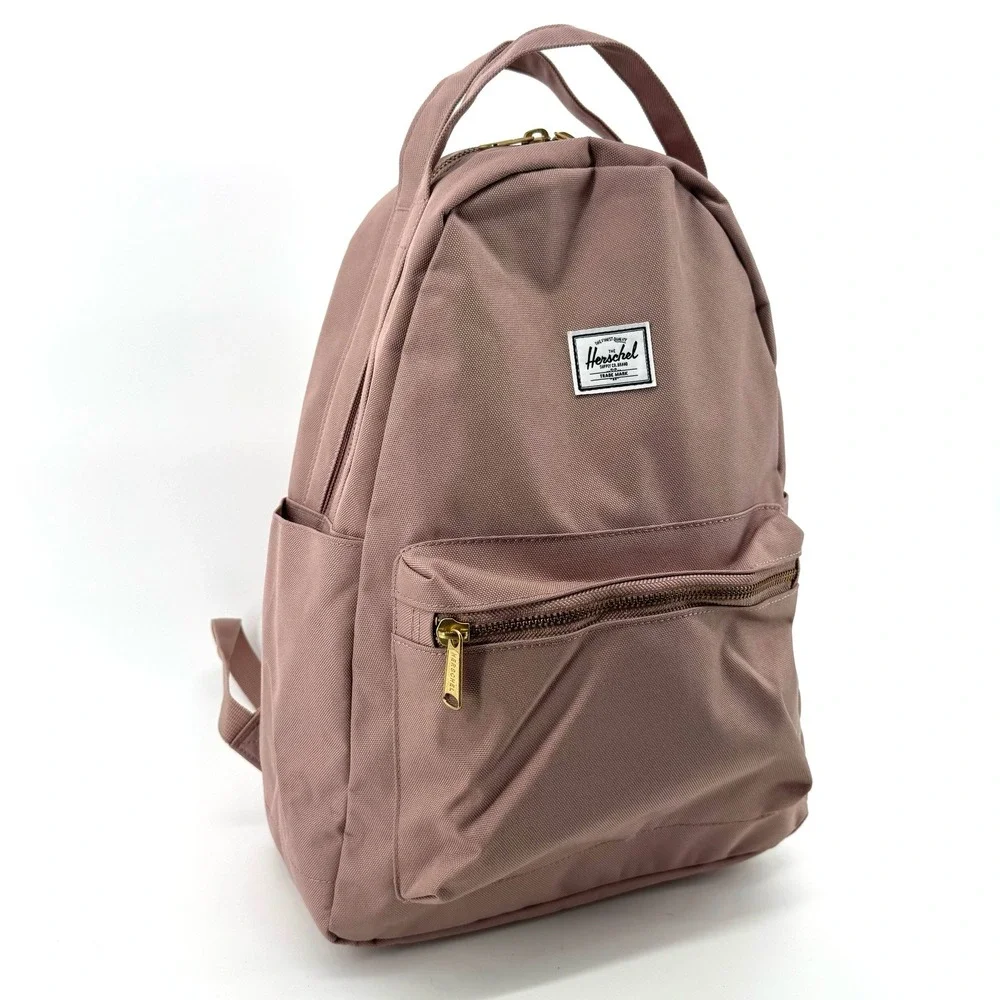 Herschel Supply Co Nova Mini Backpack Womens Ash Rose Pink Gold Zip Travel Bag